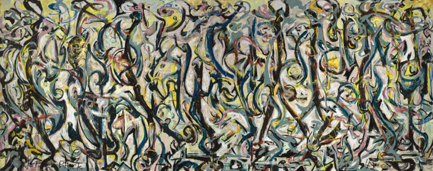 Jackson Pollock (1912-1956). Mural, 1943. 242,9 x 603,9 cm. Donación de Peggy Guggenheim, 1959.6. University of Iowa Museum of Art. © The Pollock-Krasner Foundation, VEGAP, Madrid, 2016